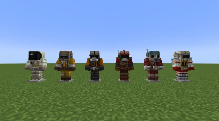 6 Arc Raiders armours, added to Minecraft