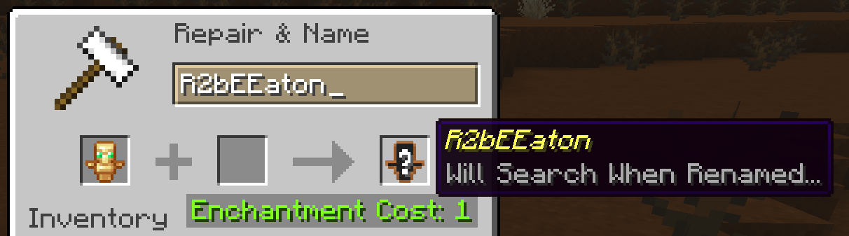 Pending naming of a totem