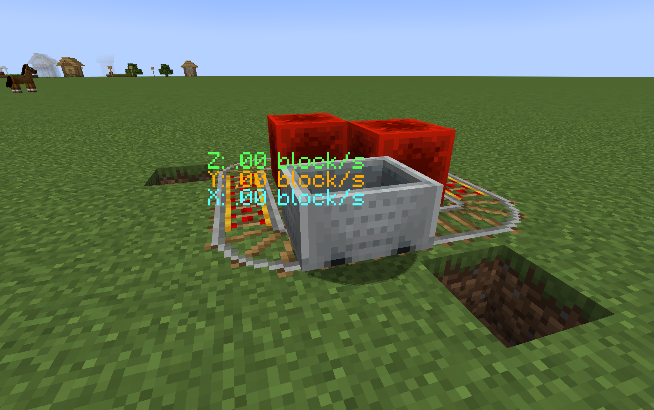 Minecart speed display