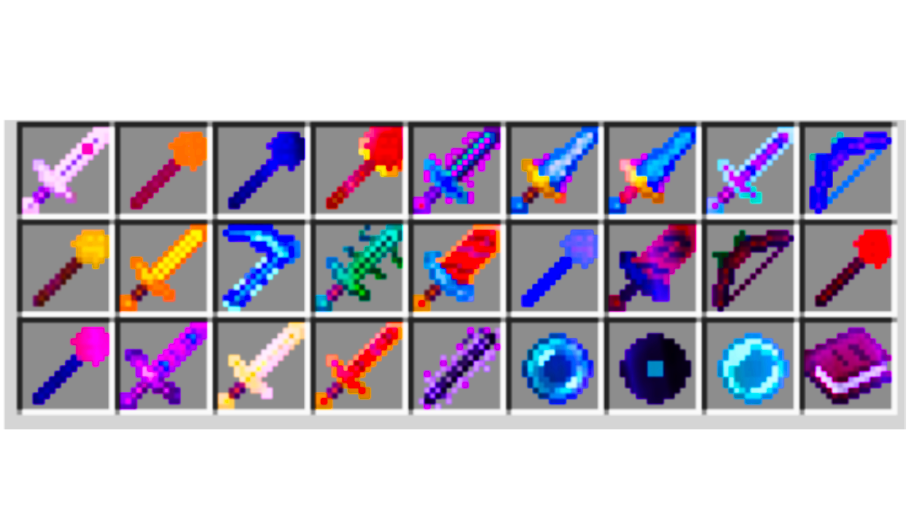 Every weapon from HSB Weapons in a chest!