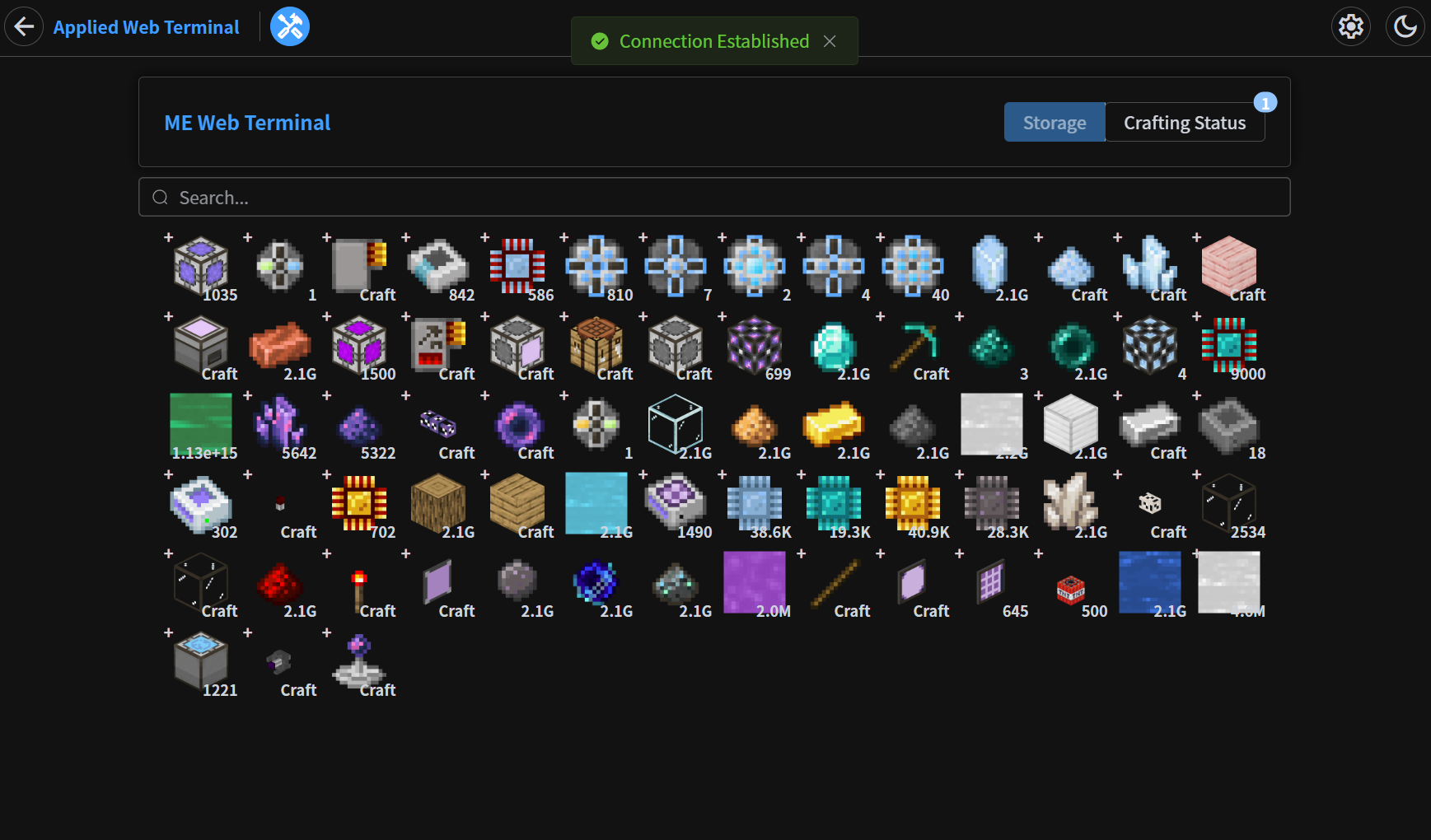 Storage Page