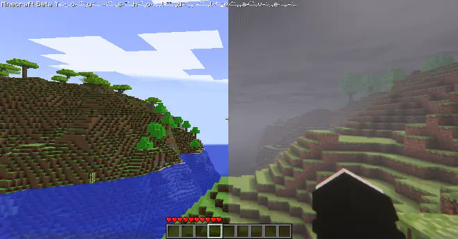 Without/With Shaders (Insanity)