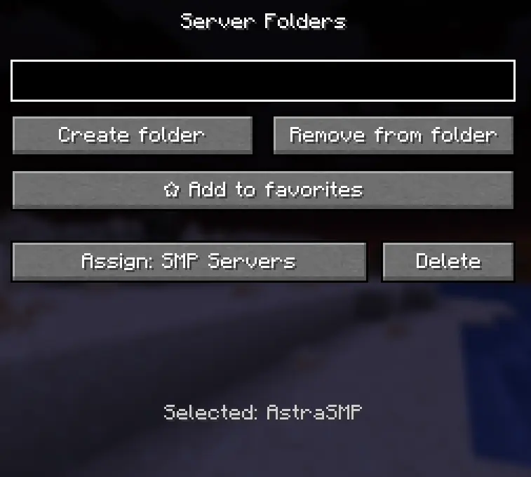 Folder Menu