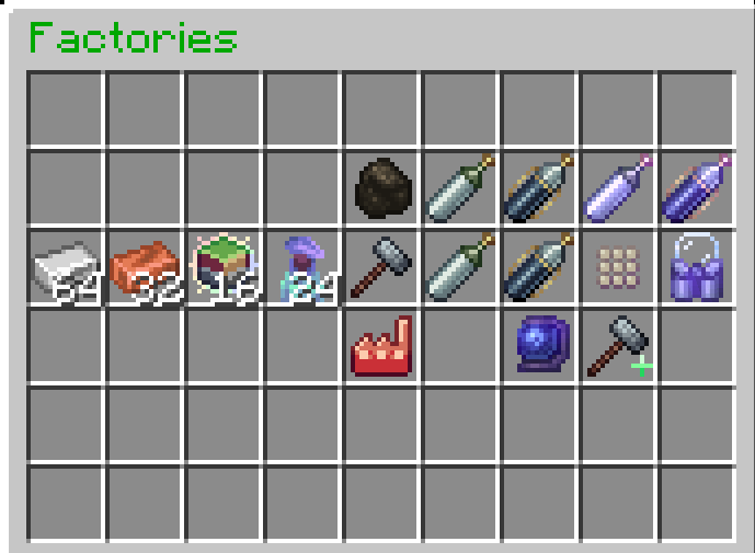Image of the Oxygen Factory menu