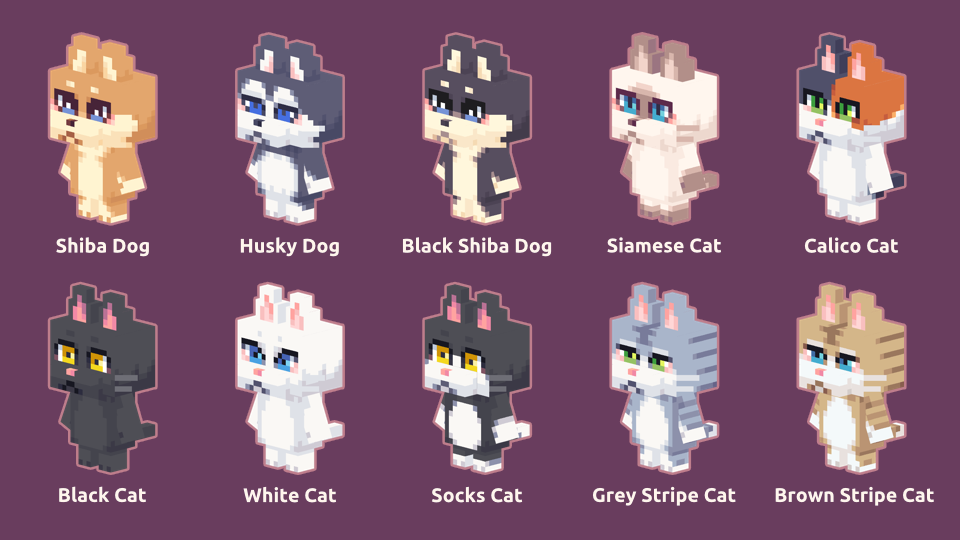 A list of the 10 patterns included in the initial release version