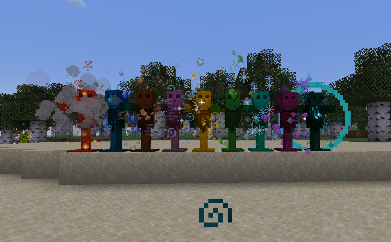nine different elements