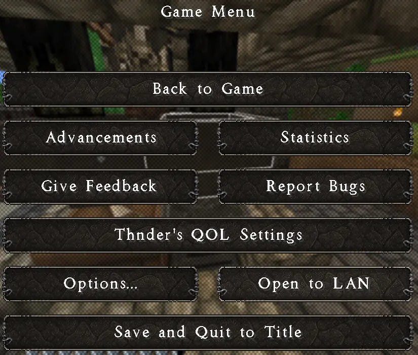ESC and click the button (ModMenu optional) to enter settings.