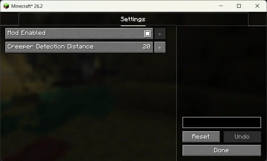 Image of the configuration screen for this mod