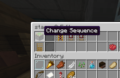 Previous version, 'Change sequence'