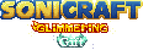 SoniCraft Glimmering Gift text logo