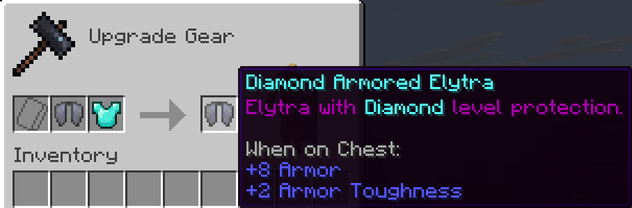 Smithing Table Input View