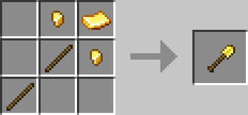 Gold shovel recipe
