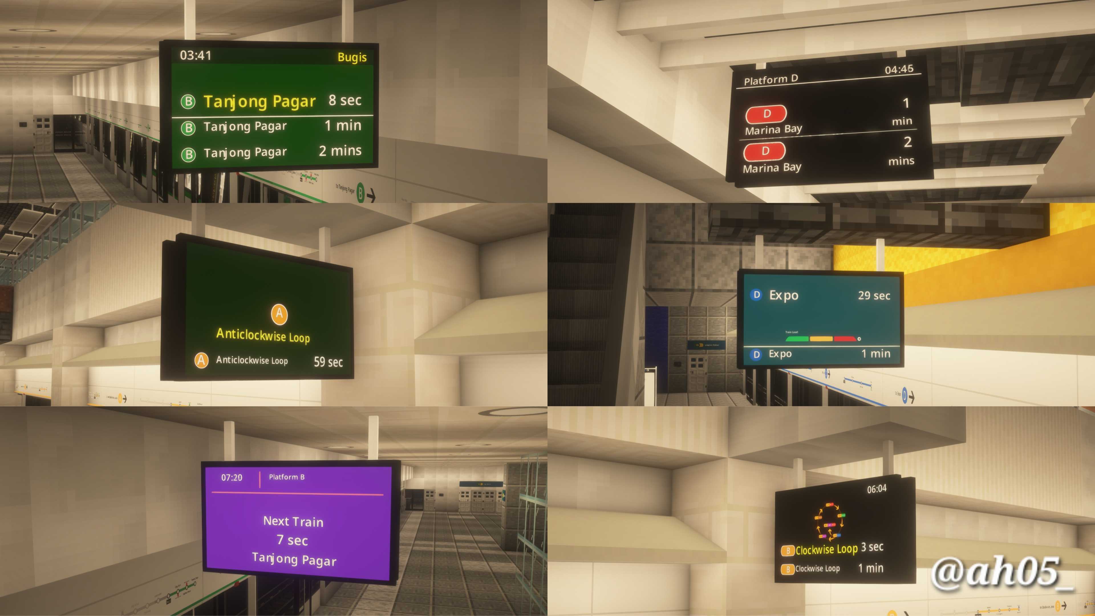 Collage of the new changes