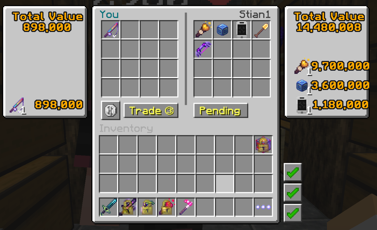 Picture of Custom Trade Menu GUI