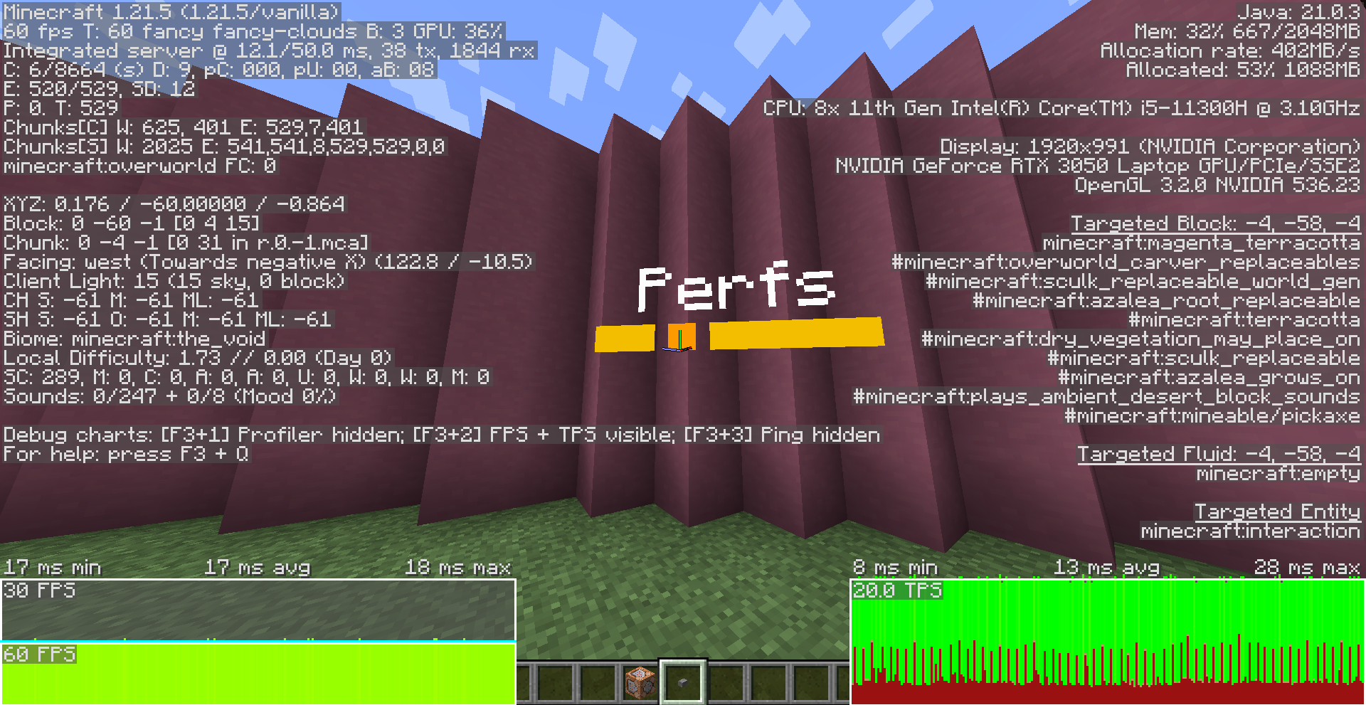 Performances of a crash test with 80 slider in the same place (worst case) and no optimisation mod