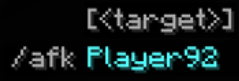 Sending another players into AFK mode.