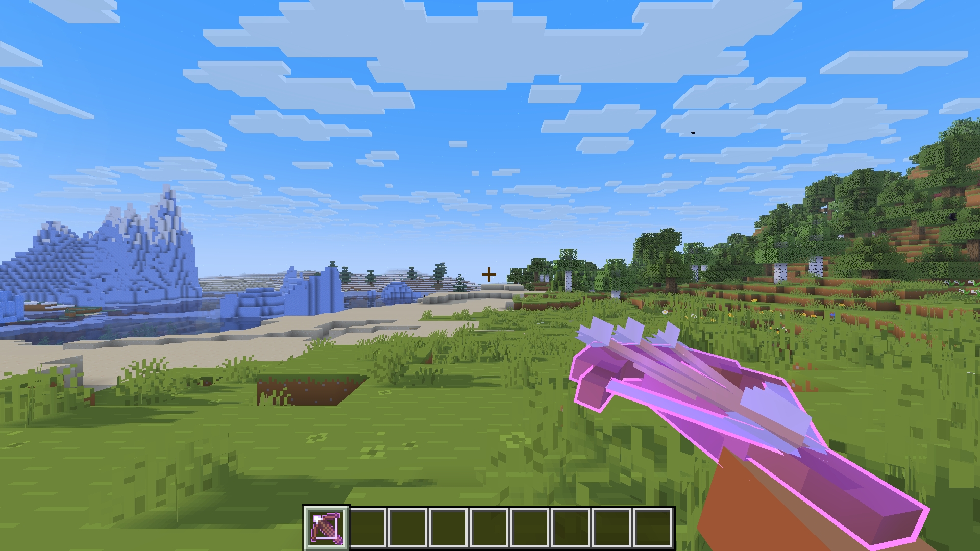 Crossbow enchanted with multishot