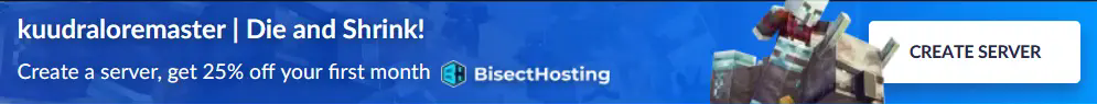 Create a server with bisecthosting