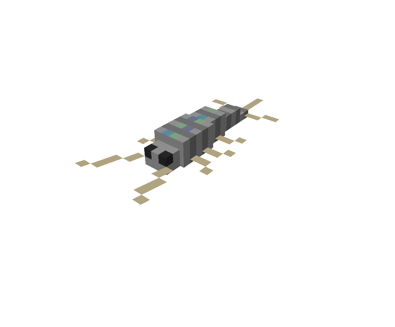 Oh nein, horizontal rotierender fisch
