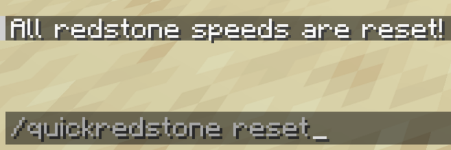 Reset command