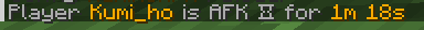 AFK player time