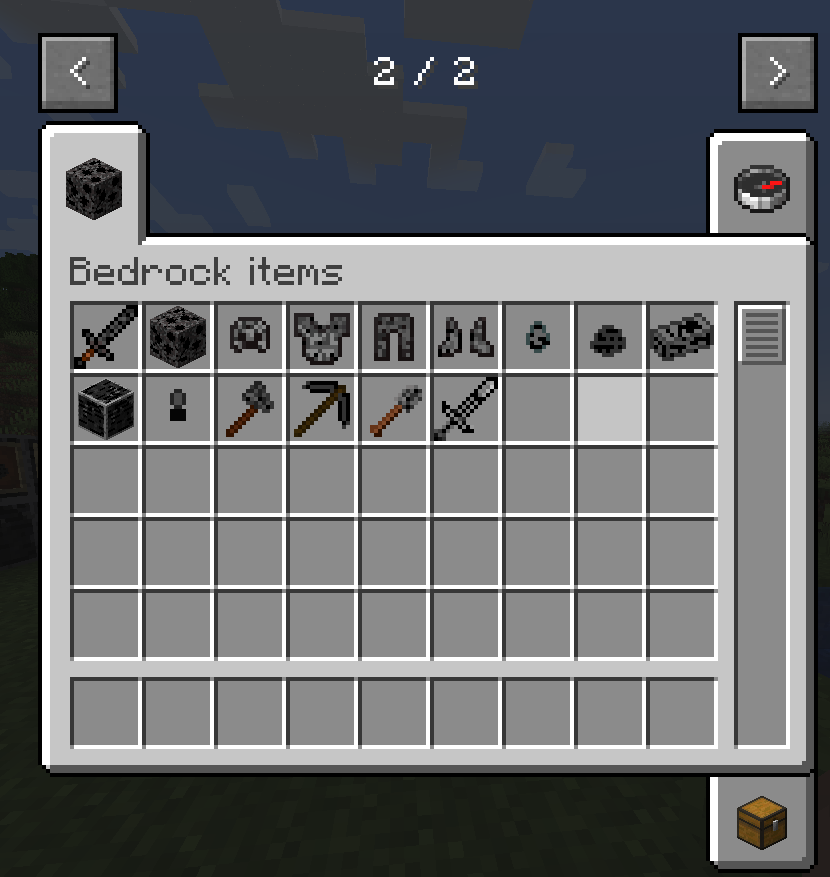 Bedrock item