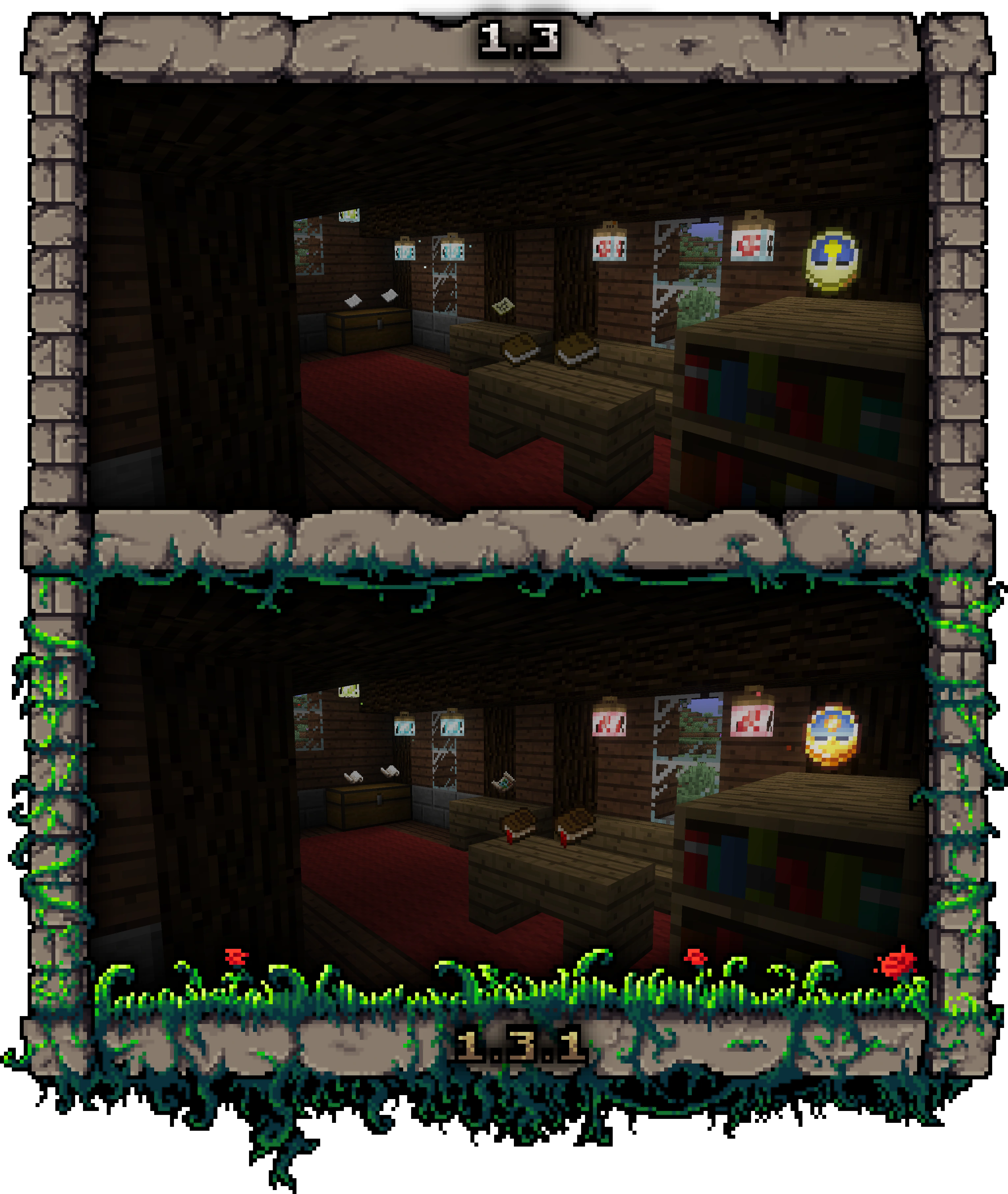 Cozy library with a carpet and various items.