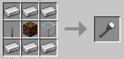 The Flashlight crafting recipe