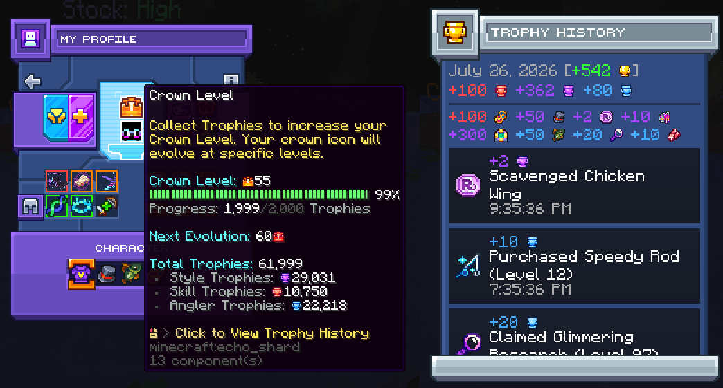 Trophy History Example
