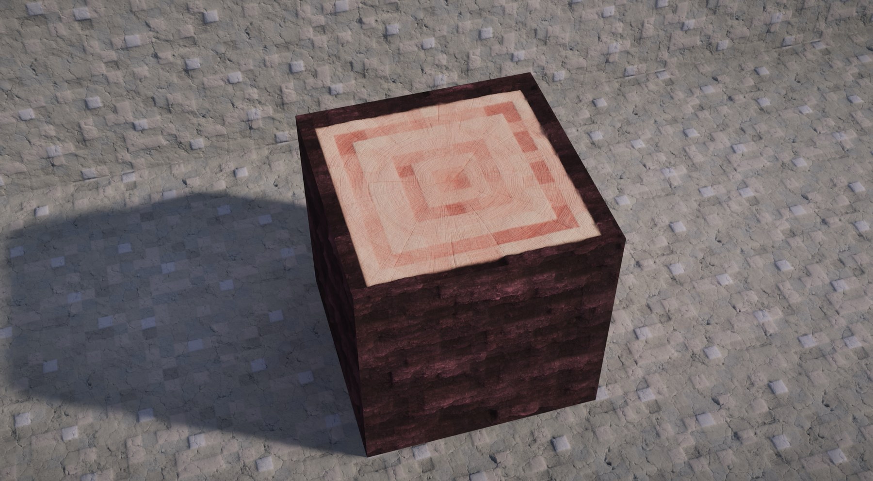 cherry log and clay