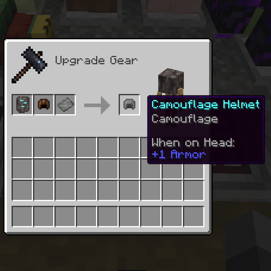 Smithing Recipe for Camouflage Helmet