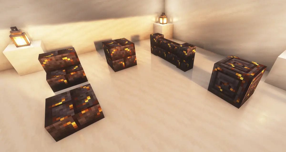 Gilded Blackstone Bricks