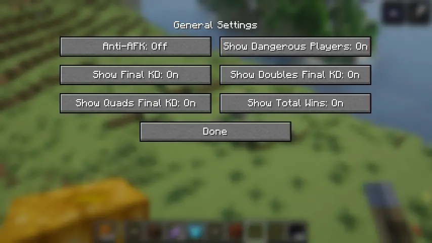 general settings