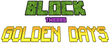 Block Tweaks Logo Golden Days