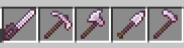 Wyrmsteel Sword, Pickaxe, Axe, Shovel, and Hoe