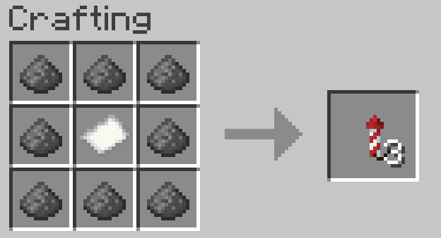 Firework crafting recipe from this datapack