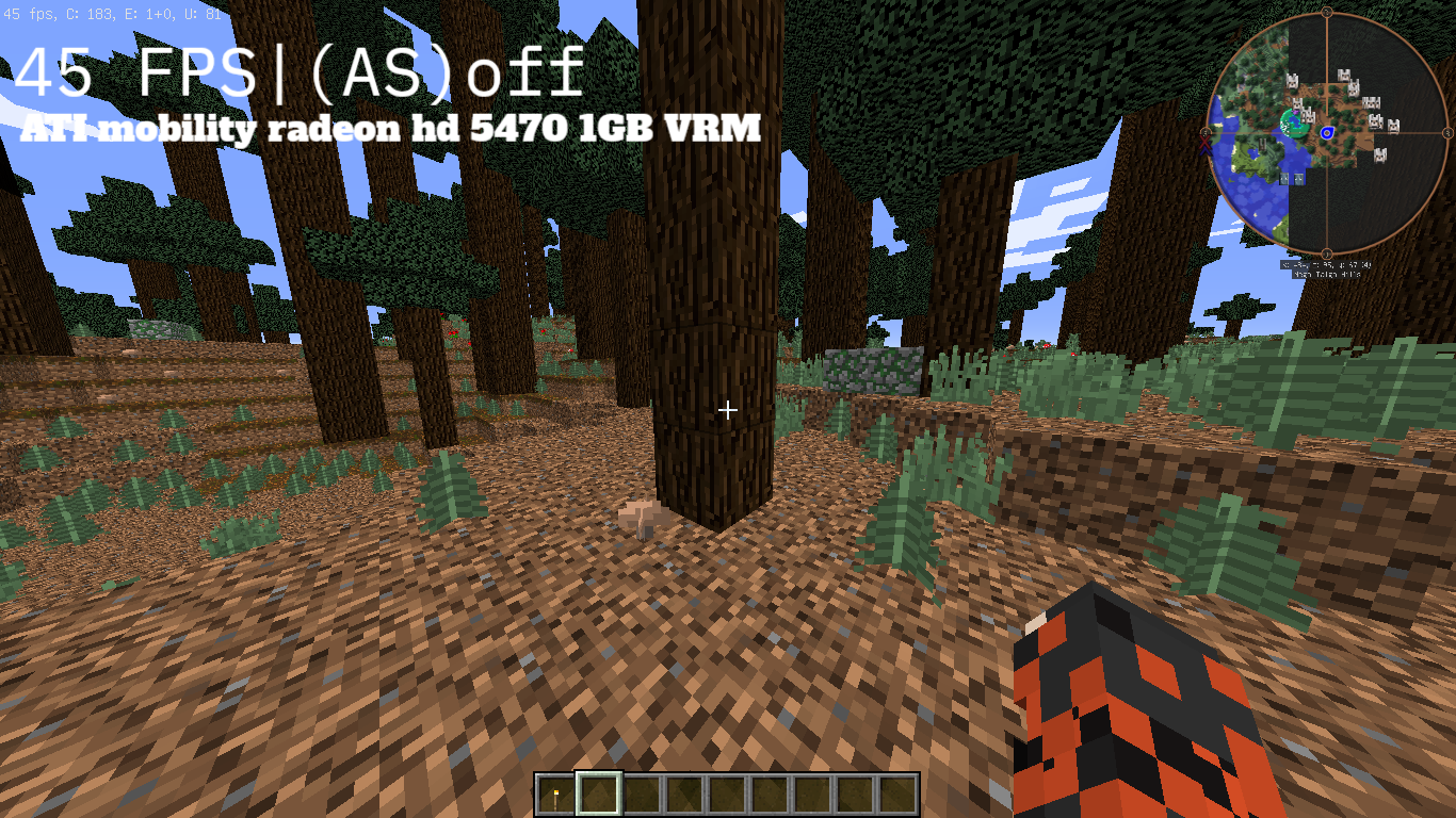 (AS) off 45 FPS