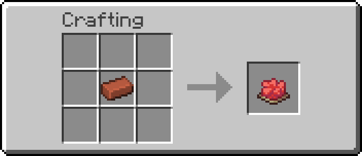 craft bricks into red dye