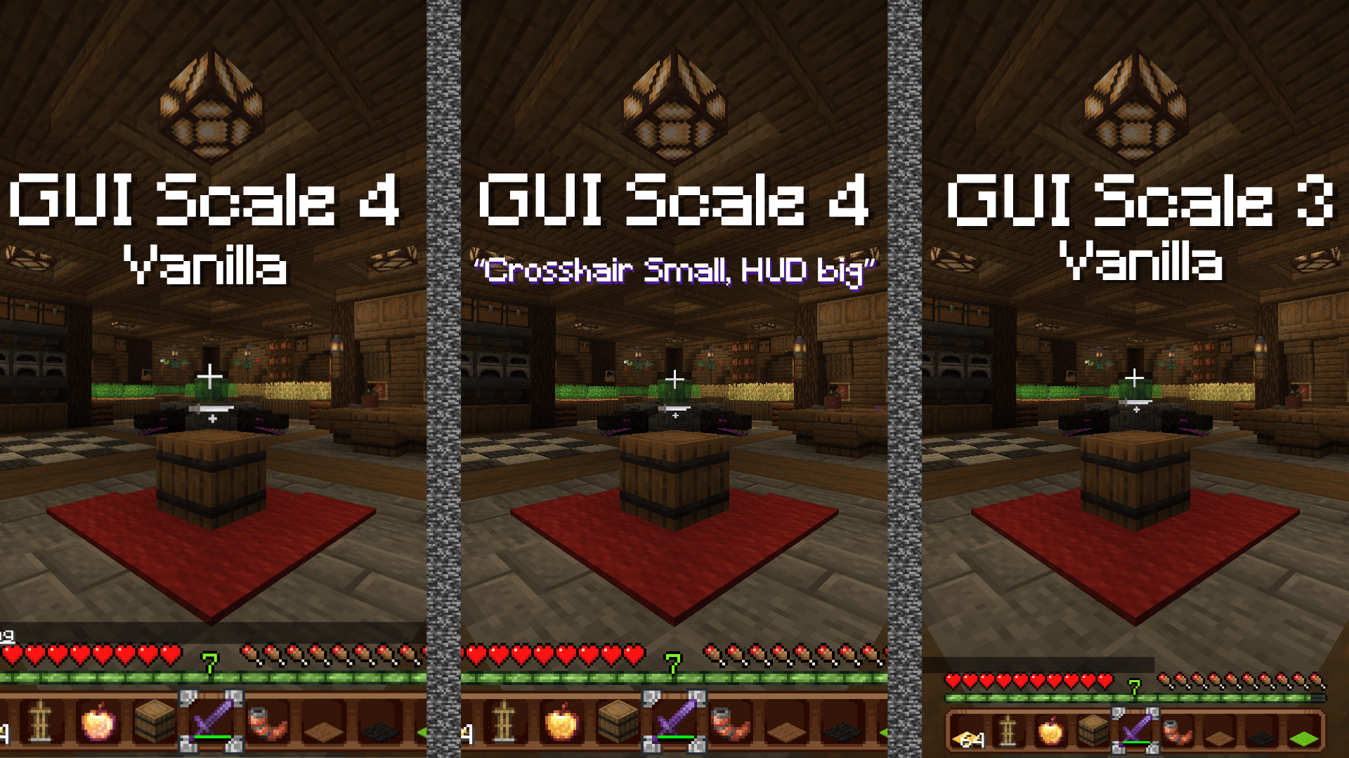 Comparation HUD