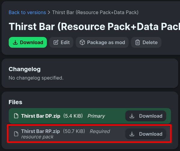 Resource Pack Location