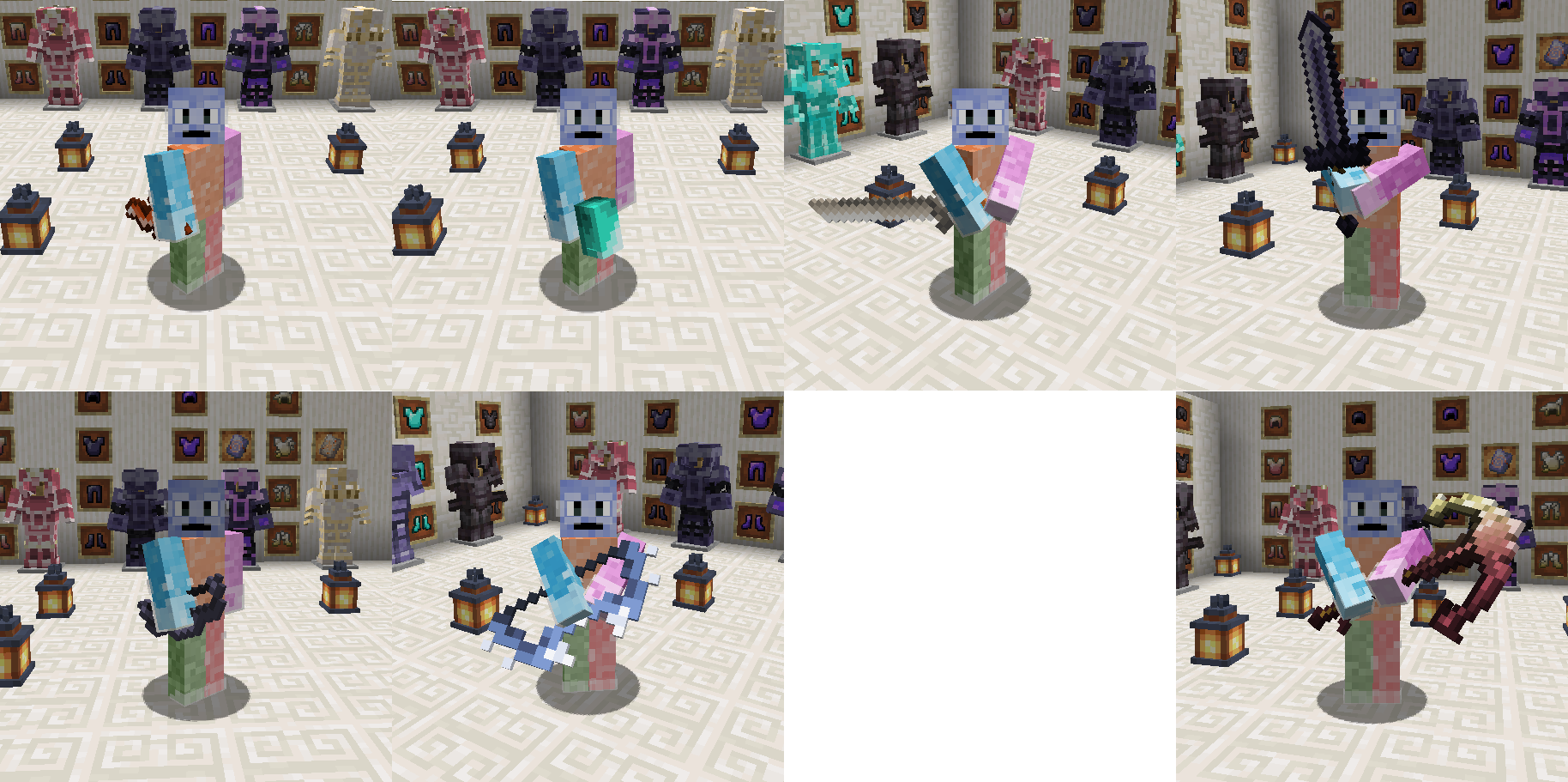 how some of the weapons look