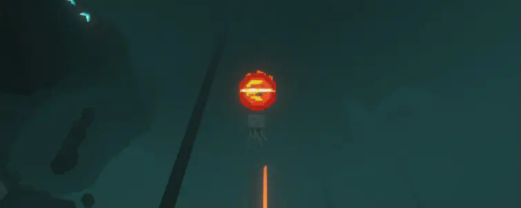 ultrakill projectile flaying towards camera