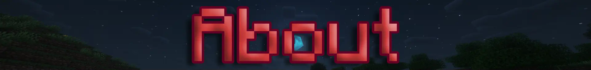 Text saying "about" with a blue moon background.