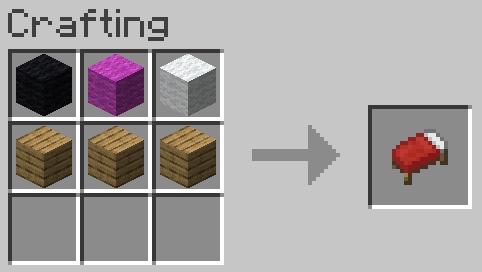Image showing the old bed crafting recipe brought back by this project
