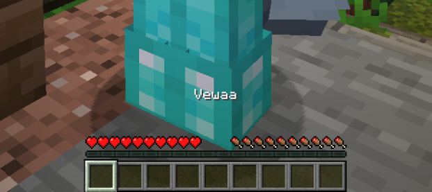 Nickname pops up in actionbar when you press rmb