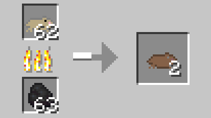 Roasting of raw mouse meat