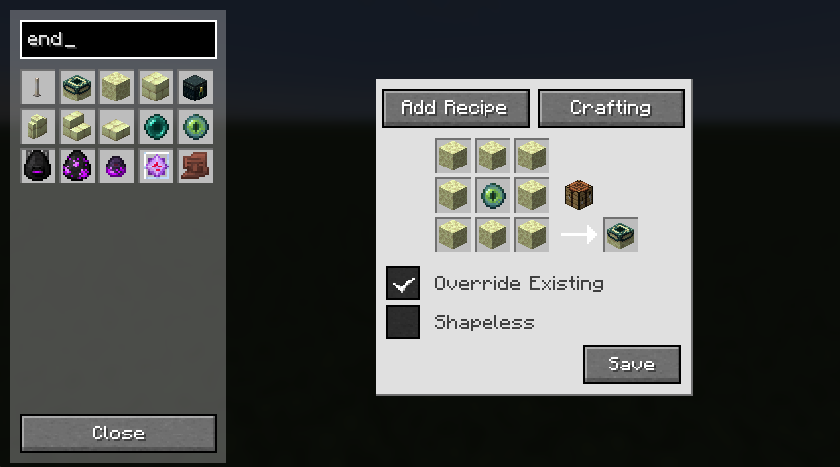 Recipe Editor