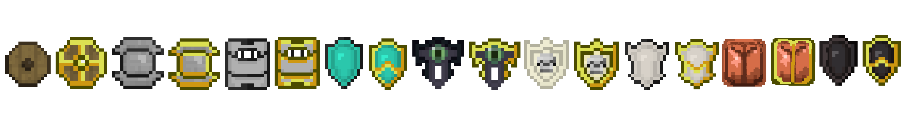 Shields Added by the Mod Next to Each Other
