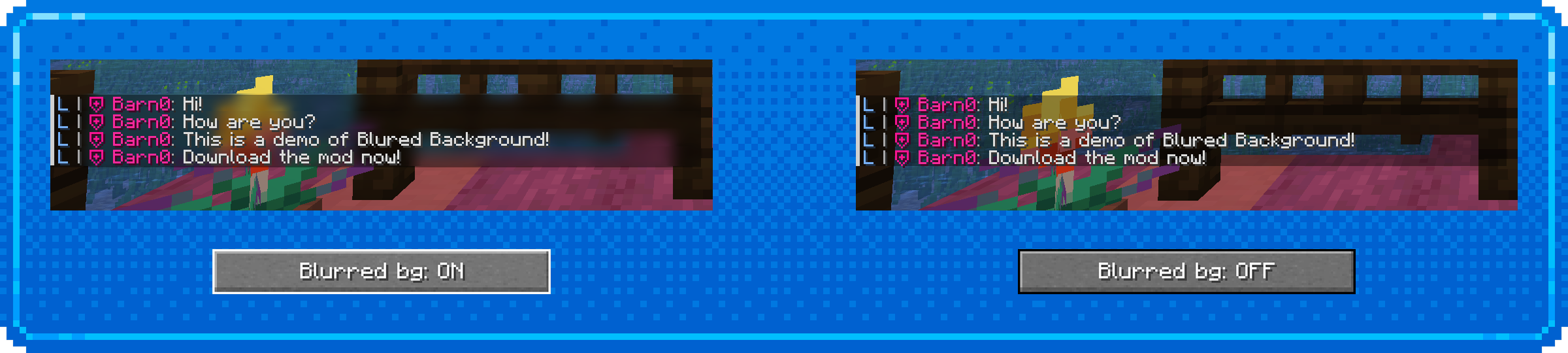 Demo of Blured Background