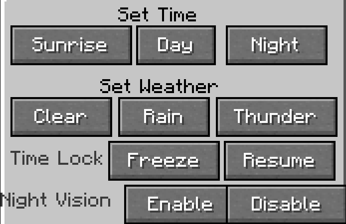 Settings screen